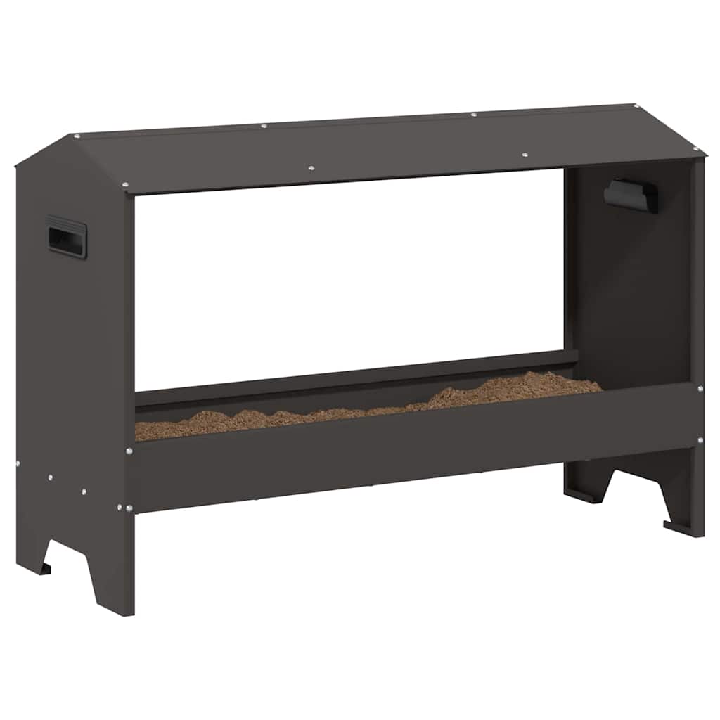 Mangiatoia per polli Nero 81 x 32 x 53,5 cm