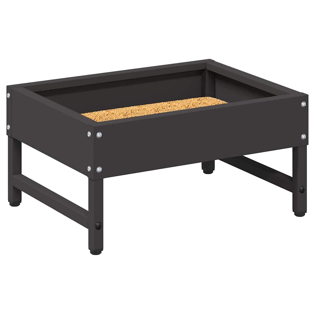 Mangiatore per Uccelli Nero 80 x 28 x 13.5 cm