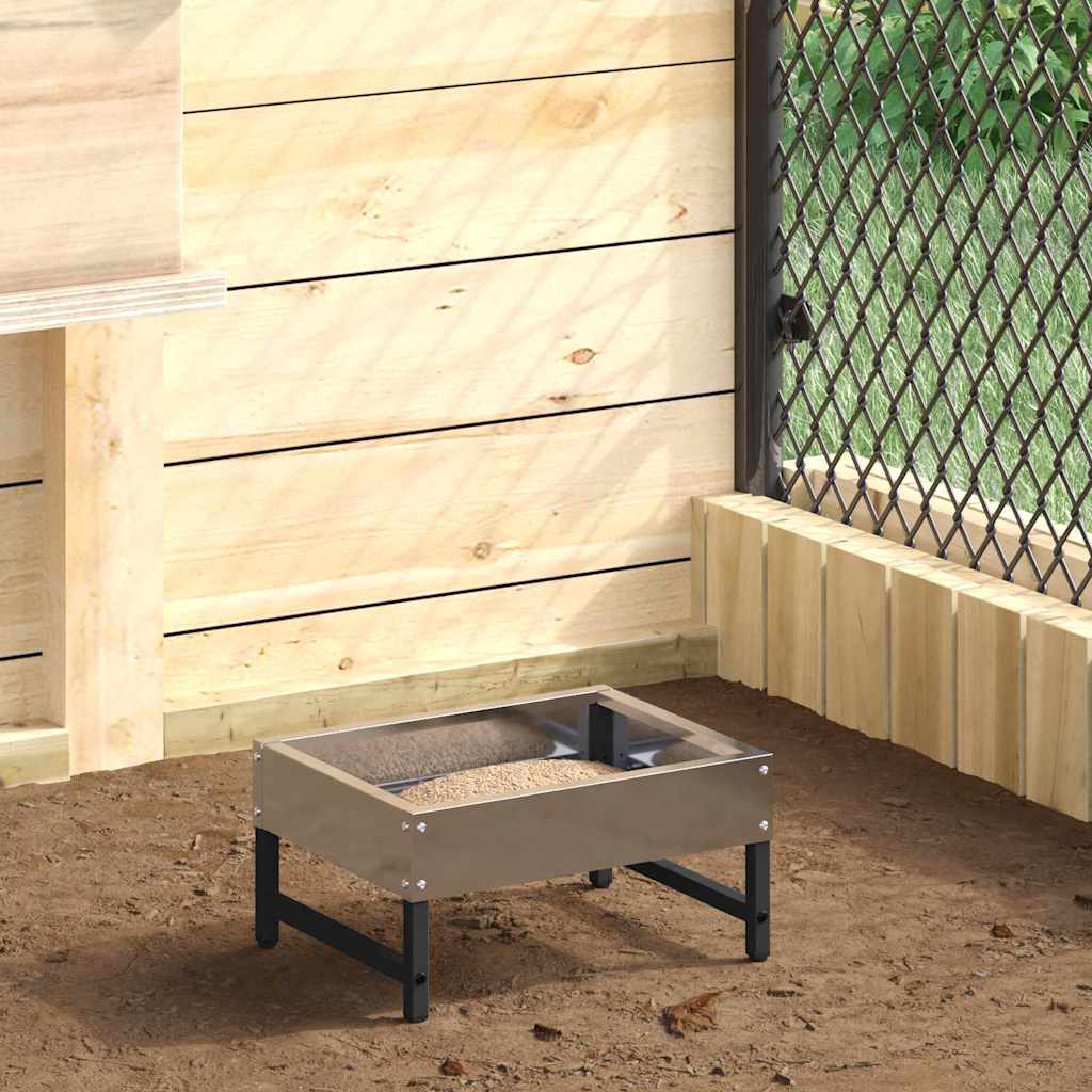 Mangiatore per Uccelli Argento 80 x 28 x 13.5 cm