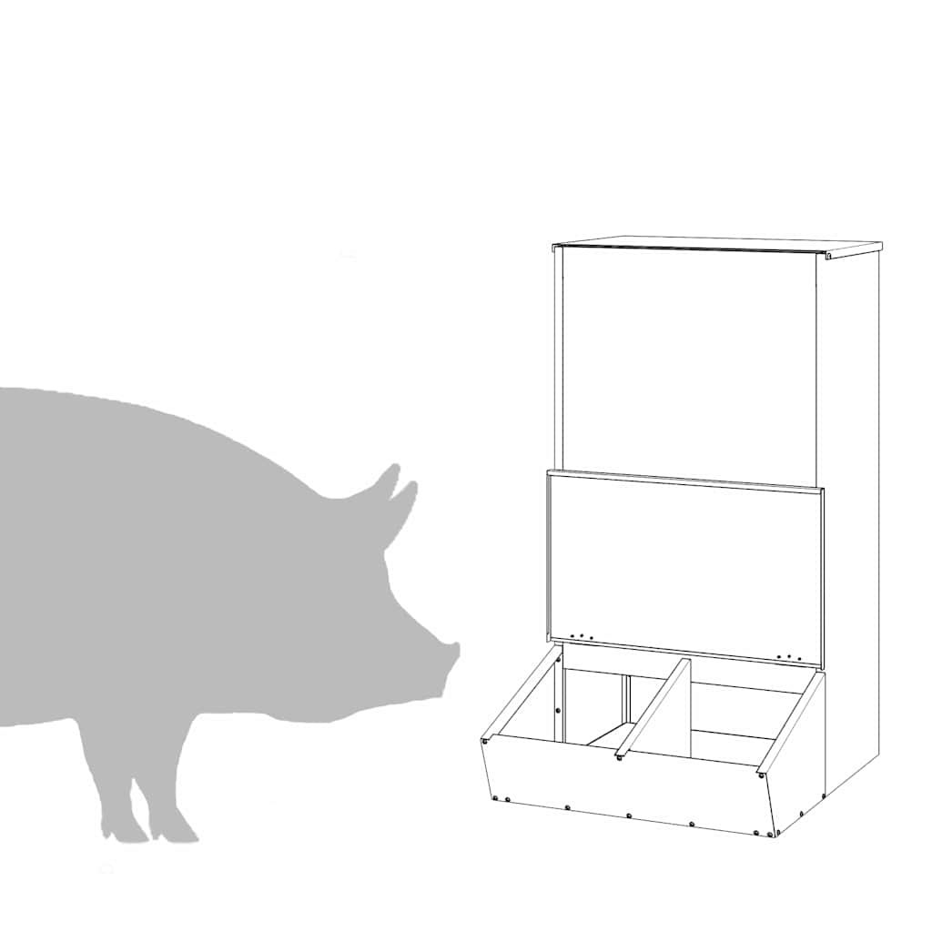 Nutriente per Maiali Nero 55 x 51 x 91.5 cm