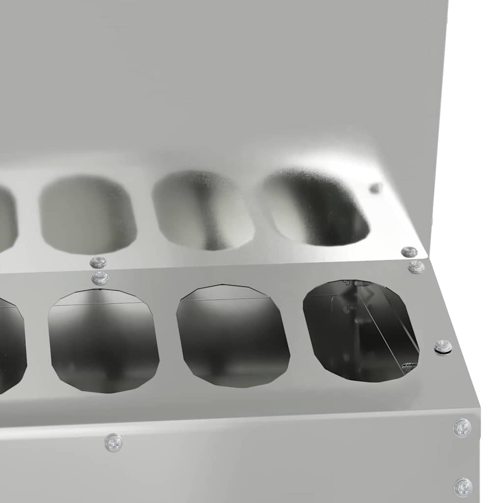 Feeder per pollo Argento 30 x 30 x 39 cm Acciaio zincato