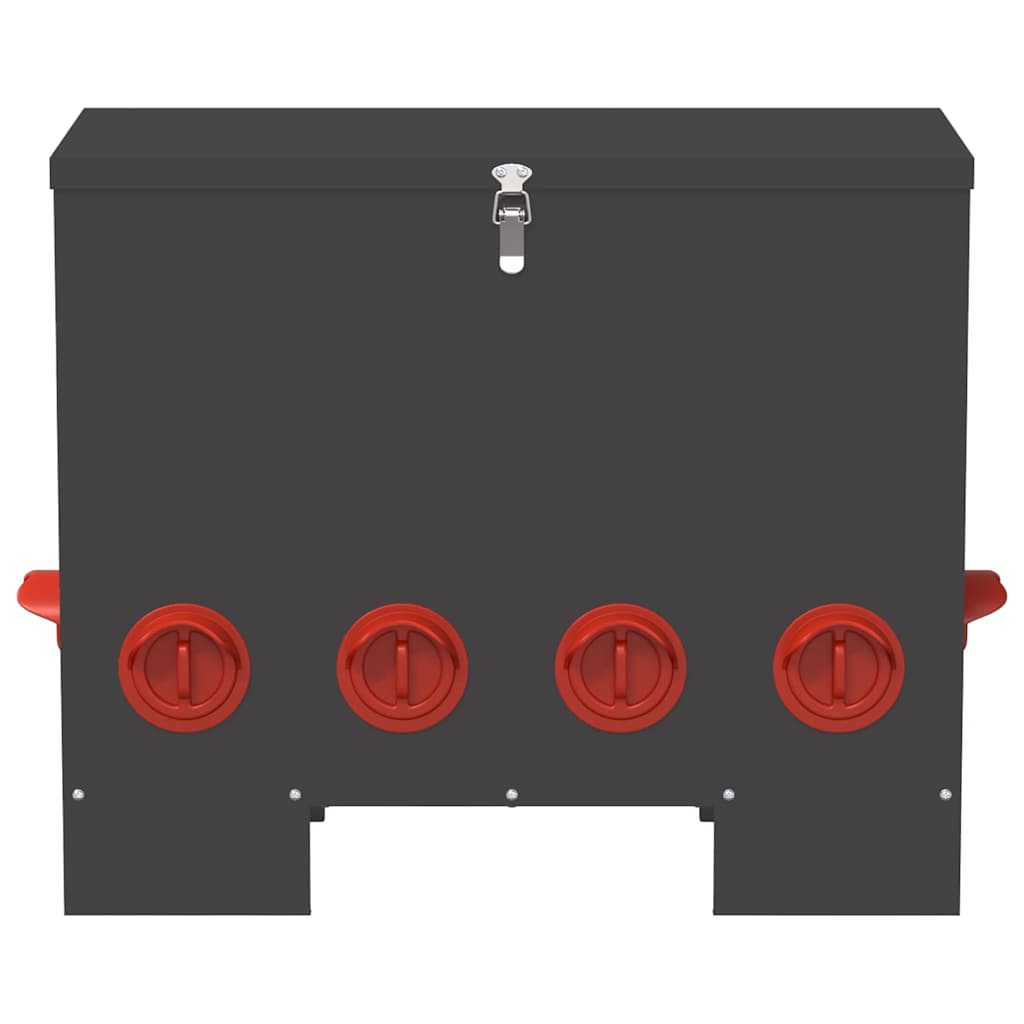 Feeder per pollo 2 pcs Nero 60.5 x 29 x 51 cm