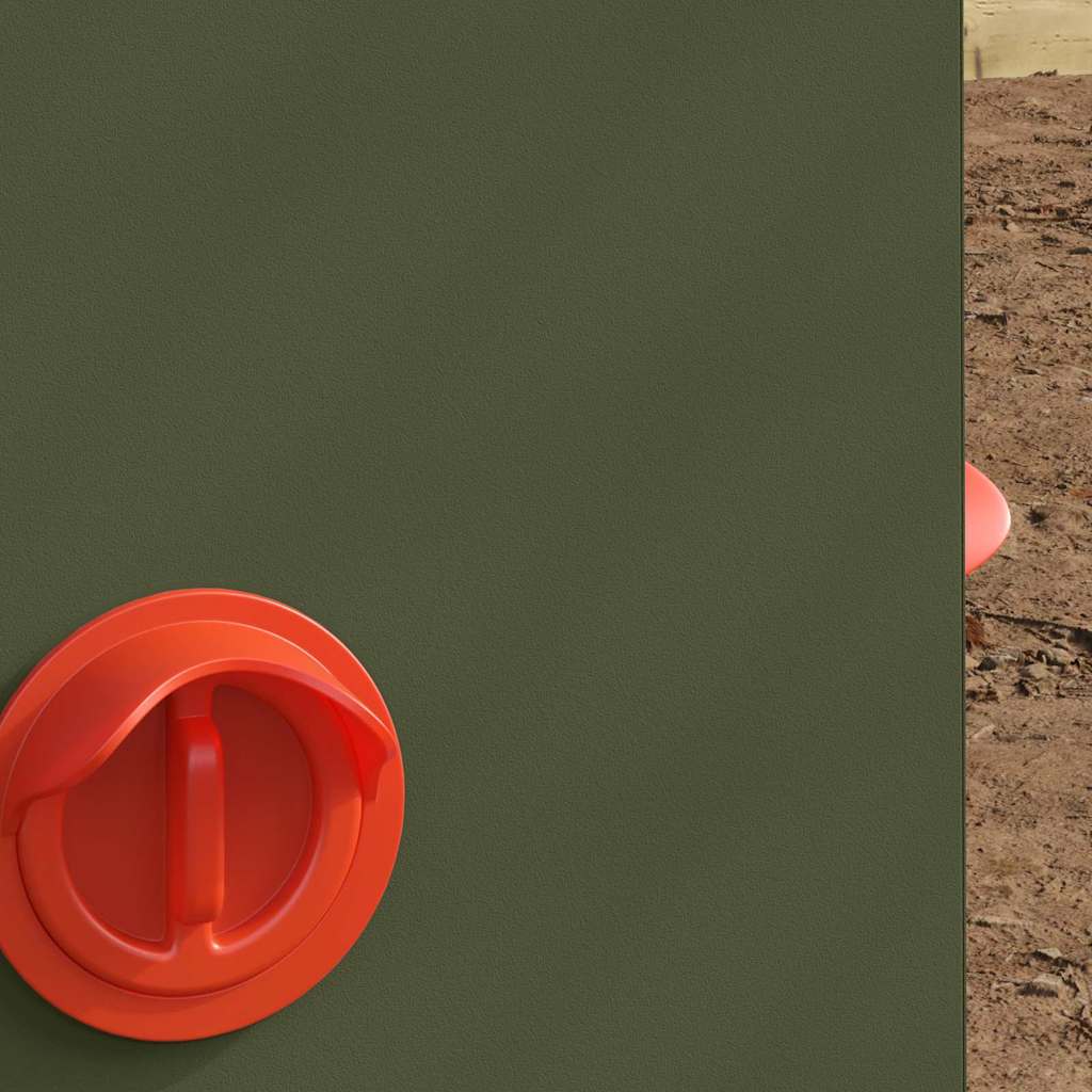 Feeder per pollo 2 pcs Verde oliva 32,5 x 20,5 x 43 cm