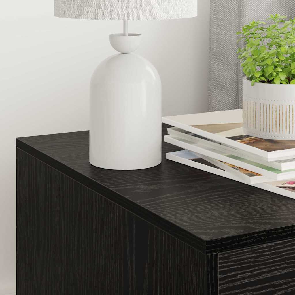 Rifugio per lettiera per gatti Rovere Nero 47 x 59 x 42 cm