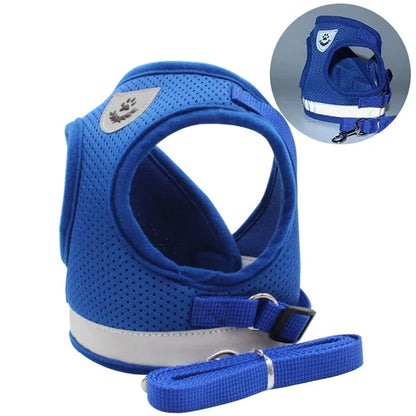 Reflective Escape-Proof Cat & Small Dog Harness Set – Breathable Mesh with Leash (Copy)