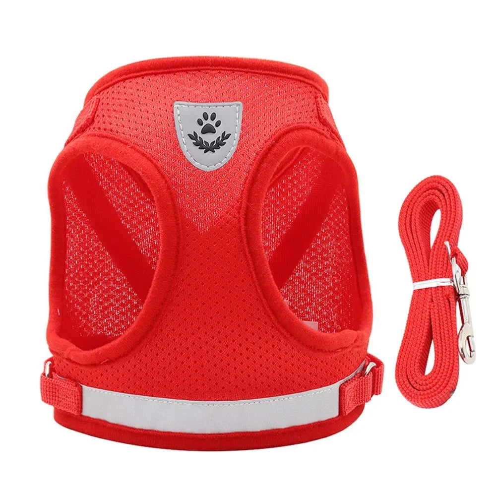 Reflective Escape-Proof Cat & Small Dog Harness Set – Breathable Mesh with Leash (Copy)