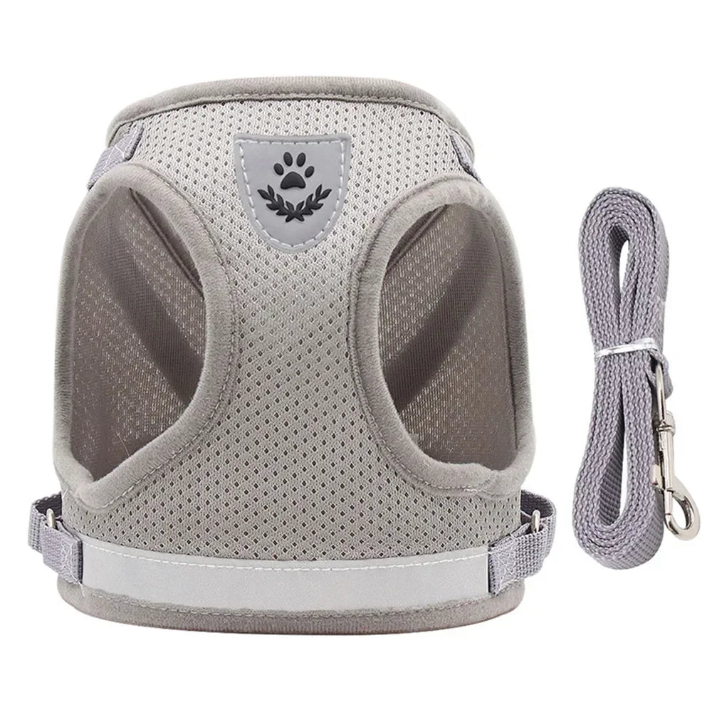 Reflective Escape-Proof Cat & Small Dog Harness Set – Breathable Mesh with Leash (Copy)
