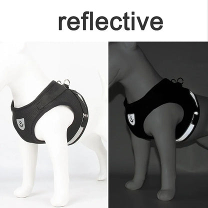 Reflective Escape-Proof Cat & Small Dog Harness Set – Breathable Mesh with Leash (Copy)