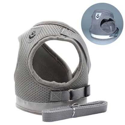 Reflective Escape-Proof Cat & Small Dog Harness Set – Breathable Mesh with Leash (Copy)