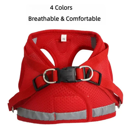 Reflective Escape-Proof Cat & Small Dog Harness Set – Breathable Mesh with Leash (Copy)