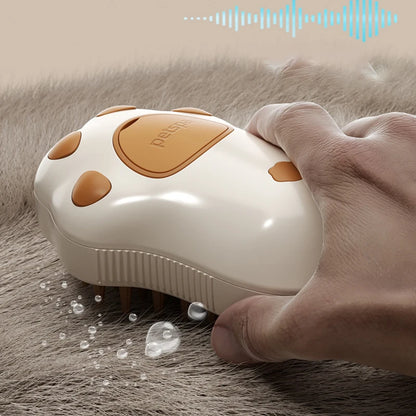 3-in-1 Pet Steam Brush – Grooming, Massage & Bath Spray