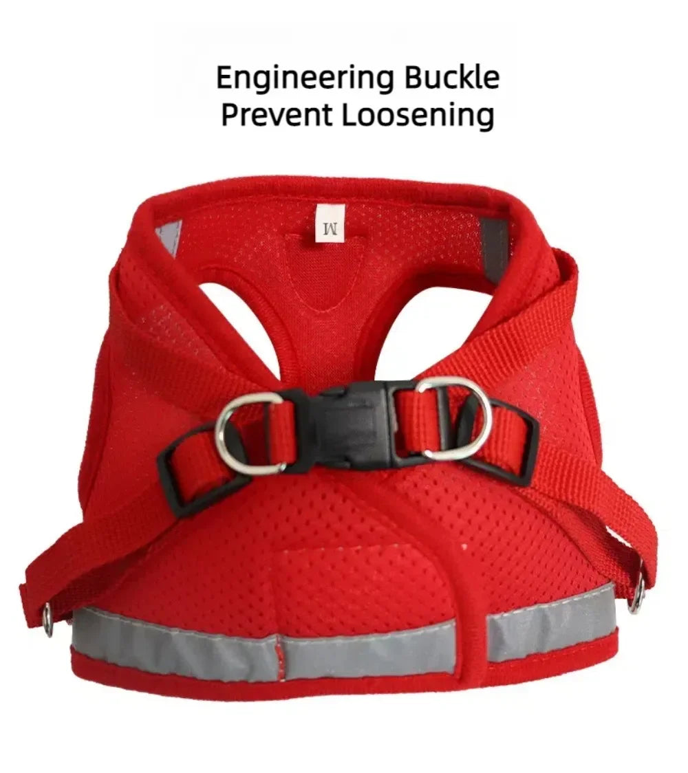 Reflective Escape-Proof Cat & Small Dog Harness Set – Breathable Mesh with Leash (Copy)