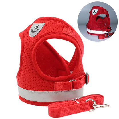 Reflective Escape-Proof Cat & Small Dog Harness Set – Breathable Mesh with Leash (Copy)