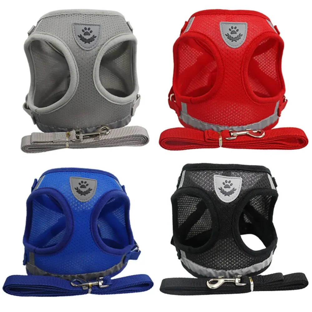 Reflective Escape-Proof Cat & Small Dog Harness Set – Breathable Mesh with Leash (Copy)