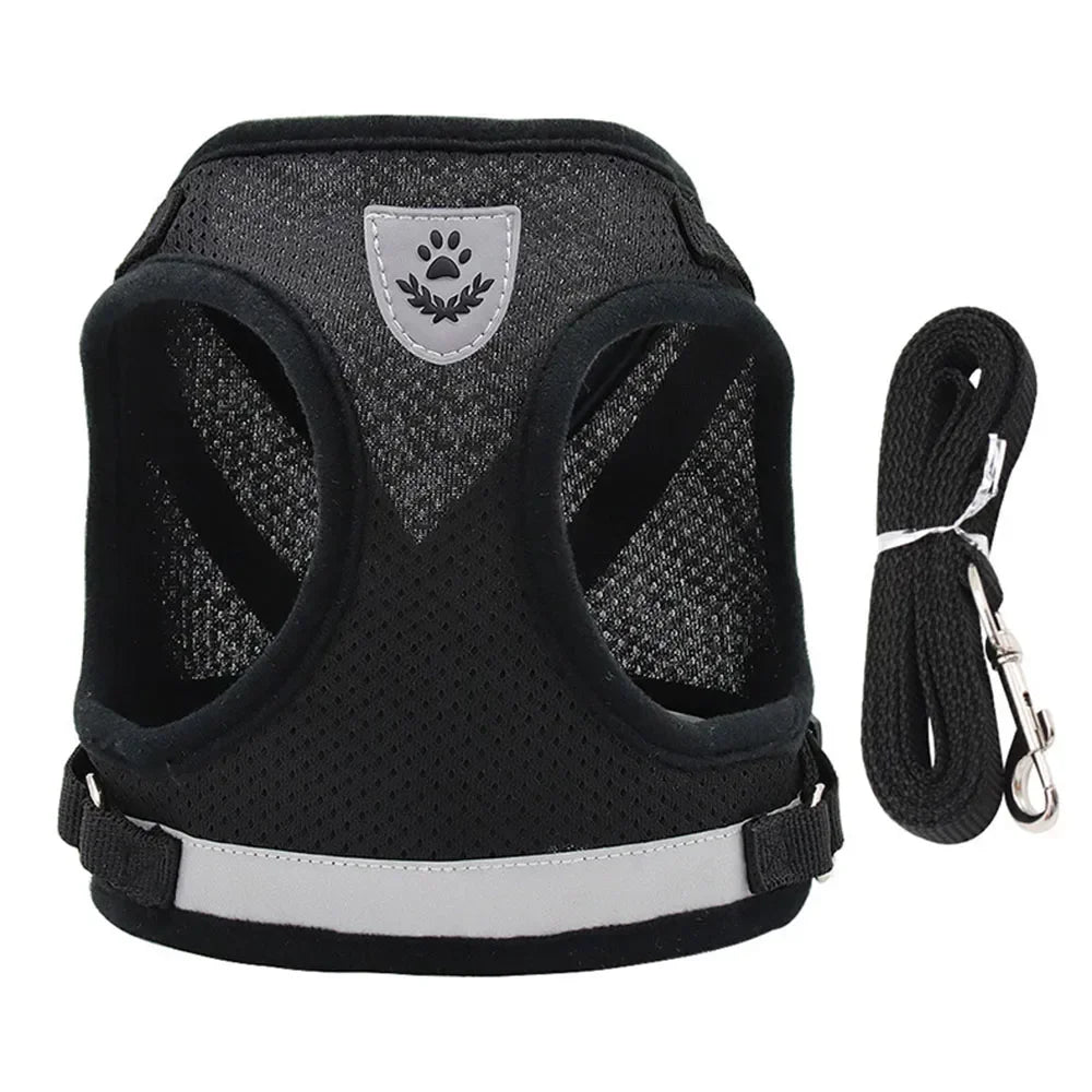 Reflective Escape-Proof Cat & Small Dog Harness Set – Breathable Mesh with Leash (Copy)