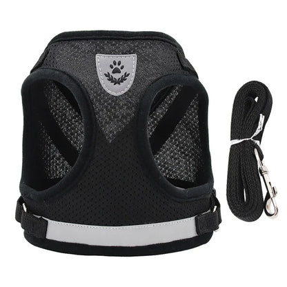 Reflective Escape-Proof Cat & Small Dog Harness Set – Breathable Mesh with Leash (Copy)