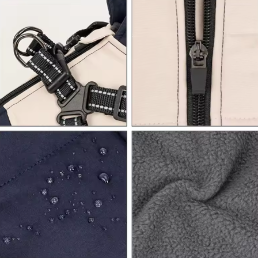 Cappotto Cani Imbracatura Impermeabile V-PET Elite Comfort Harness