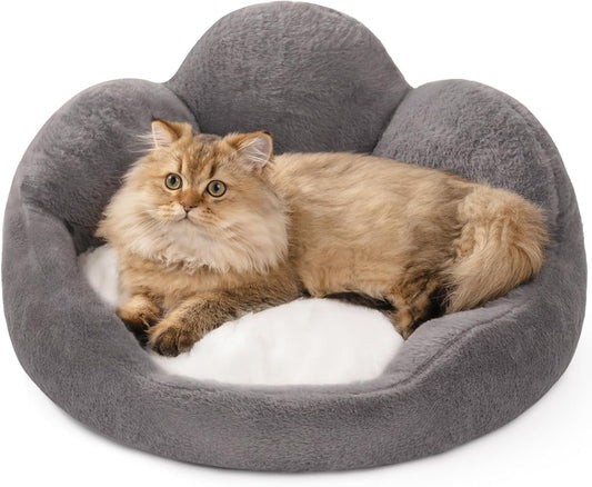 🌸 Flower-Shaped Cat Bed – Soft, Stylish & Anti-Slip Pet Comfort