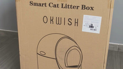 Smart Self-Cleaning Cat Litter Box – Automatic, Odor-Free, Quiet, App-Controlled, Ideal for Multi-Cat Homes