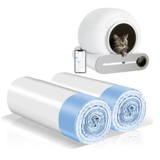 Set Esclusivo (2 Rotoli) di Sacchetti per Lettiera Automatica e Standard